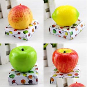 Candles Apple Shaped Fruit Fragrant Candle Romantic Home Party Wedding Birthday Decoration Valentine Gift Drop Delivery Garden Dhvn2