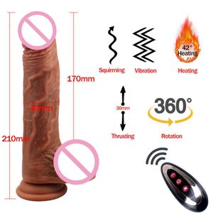 Massagersex Massager Sex Big Dildo Vibrator Enorm Automatic Telescopic Heat Penis Sug Cup Realistic For Women Adult Toy Du9z 2D7S6