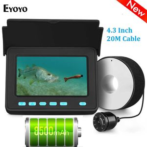 Localizador de peixes Eyoyo EF05PRO 20M Câmera subaquática para pesca de inverno 4,3