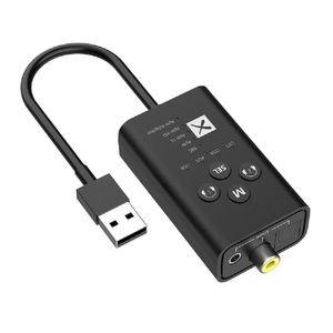 Amplificatori Lowlatency BluetoothCompAtible 5.2 Audio Transmit supporta fibra coassiale USB AUX 2in1 Adattatore audio APTX T9