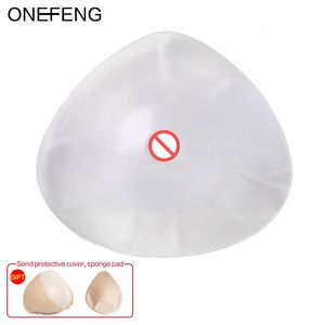 Forma del seno ONEFENG Forma triangolare 150-1000 g / pz Forma del seno in silicone Donna Tette finte Protesi al seno artificiale Tette per mastectomia 230703