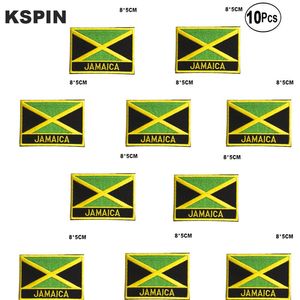 ジャマイカの旗刺繍パッチ鉄の鉄の鉄の鉄sewingアプリケーションの衣服のためにhomegarden2393