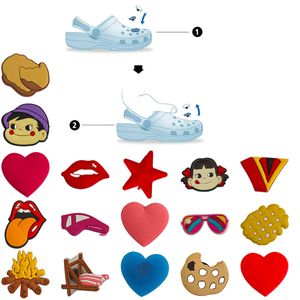 Shoe Parts Accessories Pattern Charm For Clog Jibbitz Bubble Slides Sandals Pvc Decorations Christmas Birthday Gift Party Favors Lov Otlr7