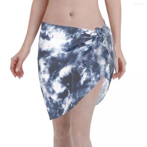 Costumi da bagno da donna Tie Dye Pareo Copricostume da donna Gonna trasparente Bikini con lacci Spiaggia