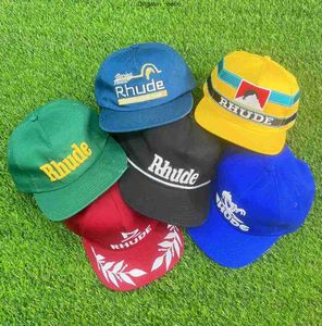 Ball Caps Unisex Rhude Collections Berretti da baseball Outdoor Casual Truck Hat Coppia regolabile Cap4638312