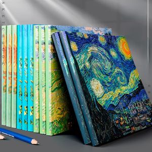 Notepads A4 Sunflower Apricot Tree Cover Children's Drawing Book Sketch Comic Paper Student Art School Stationery Graffiti Supplies 230703