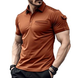 Męska koszulka polo z krótkim rękawem Slim Koszulka polo męska Premium Hip Hop Odzież Koszulka polo w dużych rozmiarach Stylowy top Business Casual koszulka polo man polo hombre uomo designer