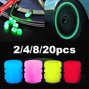 New Universal Luminous Tire Valve Cap Car Wheel Hub Glowing Dust-proof Decorative Tyre Rim Stem Covers Applicable Motorcycle Bike