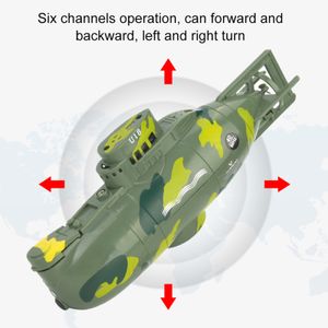Modello Set Mini Simulazione Militare Telecomando 6 Canali Sottomarino Giocattolo Verde 230703