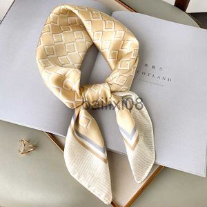 Scarves 2022 Silk Square Scarf Lady Hair Band Foulard Satin Female Scarves Headband Women Bandana Shawl and Wraps Large Hijab Summer J230703