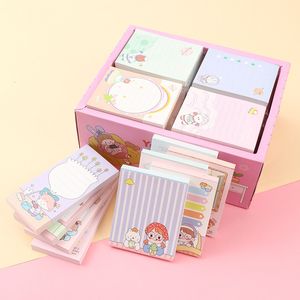 Notes 4 Books Sticky Notes Creative Small Strip Label Stickers Students Sticky Notes Korean Cartoon Cute Small Notebooks Notepads 230703