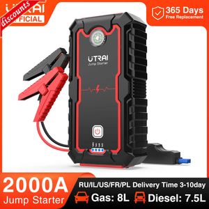 New UTRAI Power Bank 2000A Jump Starter Portable Charger Car Booster 12V Auto Starting Device Emergency Car Battery Starter