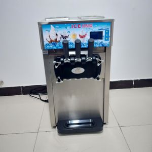 Linboss novo estilo comercial máquina congelada de iogurte italiano 3 sabores soft serve máquina de sorvete 1200w