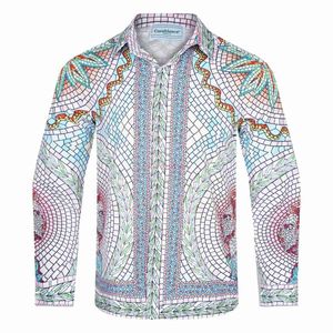 Casa Designer Fashion Clothing Tracksuits 2023 New Colored Glass Long Sleeve Shirts for Men Women's Casablanca