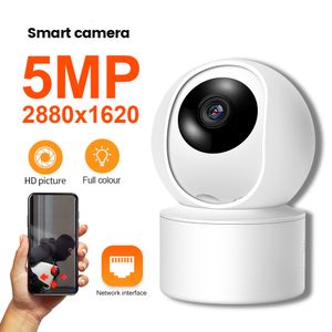 Baby Monitors 5MP IP WiFi Camera Surveillance Security Automatic Human Tracking Cam Baby Monitor Full Color Night Vision Indoor Video Camera 230701