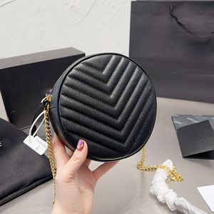 Bolsa de maquiagem feminina de couro clássica redonda bolsa de bolo com ferragens douradas costuradas com letras de marca bolsas tiracolo boca envelope vermelho bolsa de moedas bolsa porta cartão