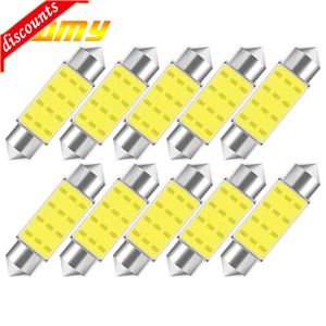 New 10 PCS C5W LED Bulb C10W Festoon 31/36/39/41/42mm 12V COB 7000K White Car Interior Dome Reading Lights Trunk License Plate Lamp