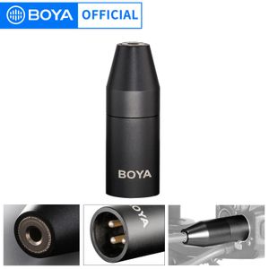 Tillbehör Boya 35CXLR 3,5 mm (TRS) Minijack Kvinnlig mikrofonadapter till 3Pin XLR Male Connector för Sony Camcorders Recorders Mixers