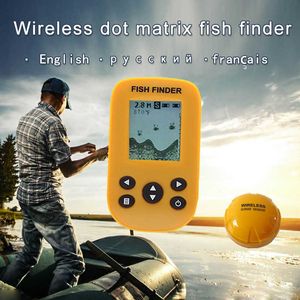 Localizador de peixes XY-01 Portátil sem fio Dot Matrix Localizador de peixes subaquáticos sem fio 90 graus Visual inteligente HD Sonar Localizador de peixes para pesca HKD230703