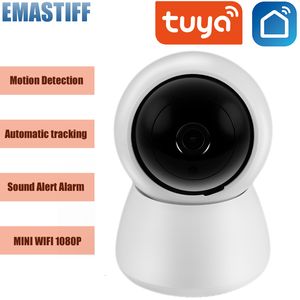 Monitores de bebê HD 1080P WIFI Câmera IP Tuya Câmera de Vigilância Inteligente Rastreamento Automático Smart Home Security Indoor WiFi Wireless Baby Monitor 230701