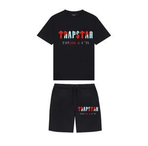 T-shirt da uomo Marca TRAPSTAR Abbigliamento T-shirt Tuta Imposta Harajuku Top Tee Divertente Hip Hop Colore T Shirt Beach Pantaloncini casual Design allentato558