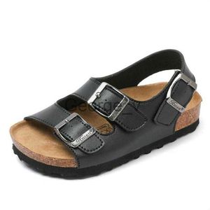 Sandaler 2023 Sommar Nya barn Strandsandaler för pojkar Korksandaler Halkfritt mjukt läder Flickor Sport Sandal Utomhusmode Barnskor J230703