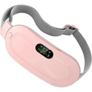 Andere Massageartikel Elektrisches Menstruations-Heizkissen Smart Warm Belt Bauch-Bauch-Vibrationsmassagegerät Periodenschmerzlinderung Taillenkrämpfe Gerät 230701