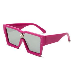 Designer-Sonnenbrille für Herren, Blumenlinsen-Sonnenbrille für Damen, Modell, spezieller UV-Schutz, Doppelstrahlrahmen, Outdoor-Markendesign, Legierungsoberteil, L, Lunette de Soleil