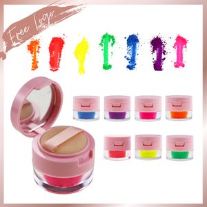 Eye Shadow Liner Combination Neon Pigment Eyeshadow Pink Packaging Powder Bright Glow Colors Rainbow Custom escent Mica Colorant Makeup 230703