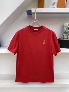 Letnia bluza Męska damska koszulka Designer T-shirt Loe Haftowane koszulki polo Top Bawełniana koszulka T-shirt z krótkim rękawem Męska koszulka z wycięciem pod szyją