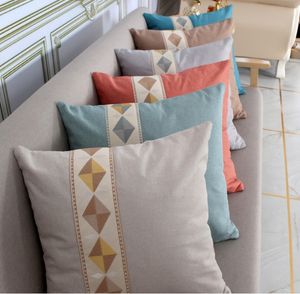 Europejski luksusowy projektant poduszki świąteczne designerskie poszewki na poduszki modne poduszki bawełniane poszewki na poduszki Home2pcs/lot
