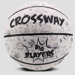 Bolas CROSSWAY Streetball Outdoor Indoor Tamanho 7/6/5 Couro PU Bola de Basquete Bola de Basquete para Treinamento Bola de Basquete Rede para esportes ao ar livre 230703