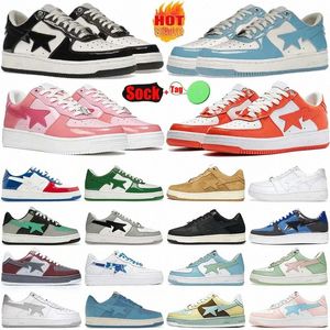 Herrdesigner SK8 Casual Skor Låga för kvinnor Sneakers Lack Svart Vit Blå Kamouflage Skateboard jogging Sports Star Trainers N1sl#