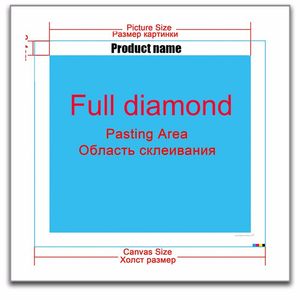 Numer lzaiqizg Zdjęcie niestandardowe malarstwo diamentów Krzyż Pełny kwadratowy obraz rhinestone DIY Diamond Mosaic Diamond Sprzedaż haftu