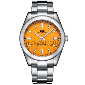 Zegarek 2022 Paureis Mens Es Top marka luksusowe automatyczne mechaniczne mężczyzn Es Luminous ze stali nierdzewnej żółty sport 0703