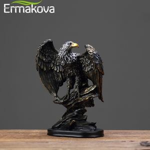 Dekoratif Nesneler Figürinler Ermakova Retro Eagle Heykel Odası Dekorasyon Süsleri Servet Hayvan Ofisi Ev Çalışma Yaşayan Soyut Heykel Dekoru 230703