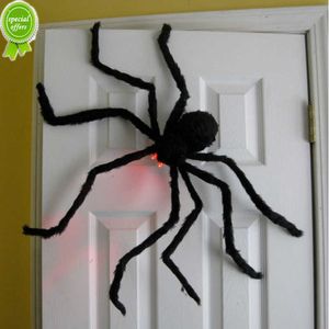 Neue 30 cm 50 cm 75 cm 90 cm Übergroße Plüsch Schwarze Spinne Halloween Party Dekoration Outdoor Home Bar Spukhaus Horror Requisiten 2023