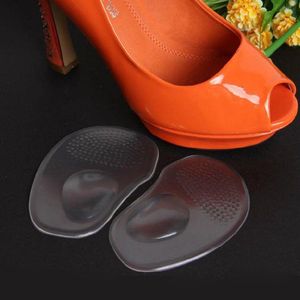 Solette per scarpe in silicone per avampiede in gel di silice Cuscino per tacco alto da donna Supporto metatarsale Piedi Cuscinetti per la cura del palmo Accessori per scarpe Pjpm