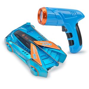 Diecast Model Kids RC Car Toy Zero Gravity Laser Racer Arrampicata su parete Telecomando Accessori Race 230703