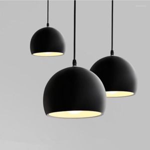 Kolye lambaları Modern Moda Basit E27 LED LAMP YARIM TUZLARI BAR YATAK ODASI İÇİN ALUMINUM Avize Restoran Restoran Hanglamp Süspansiyon Armatürü