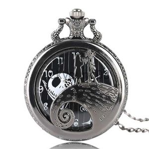 Wristwatches (1191) 12pcs/lot Big Vintage little girls princess skull dial flip Necklace Victorian gothic pendant party cosplaygift 0703