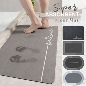 Bath Mats Super Absorbent Bath Rug Non-slip Bathroom Mat Napa Skin Tub Side Area Rug Quick Drying Oil-proof Floor Mats Home Decor Tapis 230703