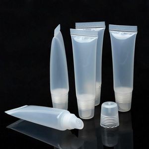 10ml 15ml 20ml Empty Lip Gloss Plumbing Hose Lip Balm Tube Squeeze Bottle Container Plastic Tube Lip Gloss Tube Cosmetic Container F201 Eqeo