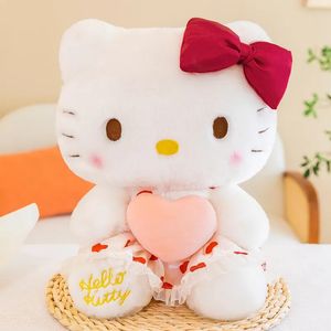 도매 신제장 귀여운 고양이 사랑 꽃 스커트 앉아있는 활 봉제 장난감 어린이 게임 플레이 메이트 휴일 선물 창 장식