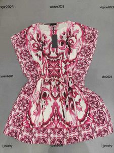 designerkläder för damer mode tjejklänningar Storlek S-XL damklänning sommar Symmetriskt mönstertryck kjol juli03