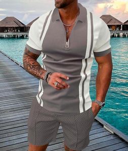 Hot Fashion Summer Moda de retalhos de retalhos listrados de tees masculinos camisetas macios de golfe de moda macia