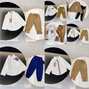 roupas infantis conjuntos de bebê meninos meninas terno de manga comprida meninos e meninas camisa shorts camiseta bebê menino verão tamanho 100-140 e5sH #