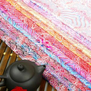 Çin eski kostüm diy tang han elbise bebek kıyafetleri kimono cos ipek brokar saten kumaş wavys genişliği 75cm214v