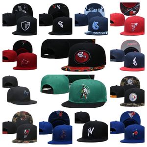 Женщина -мужчина All Sport Tem Logo Designer Baseball Snapbacks Регулируемые шляпы плоские хлопковые вышива баскетбол футбольная сетка сгибает сгиба