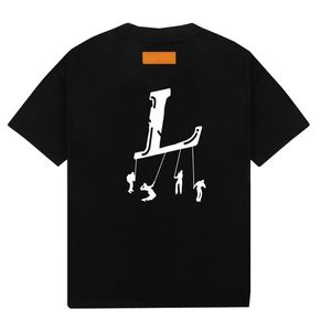 2023 Luxo Mens Fashion Designer T-shirt Impresso Manga Curta Top Hip Hop Roupas Tamanho Asiático M-xxxxxx L